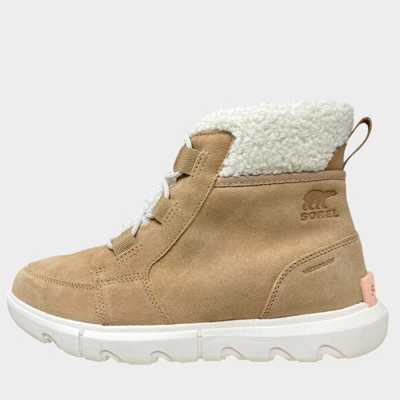 Sorel Waterproof Snow Boots 10 Beige Explorer Next Carnival Insulated Canoe - Picture 5 of 12